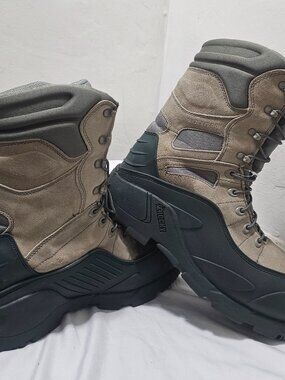 Rocky 1200g Insulated Waterproof Men's Hunting Boots Gray Black Wide Size 11 M